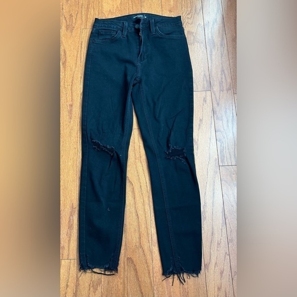 Just Black Denim Denim - Just Black Denim women’s black mid-rise skinny jeans